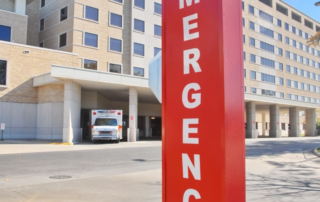 An emergency signboard