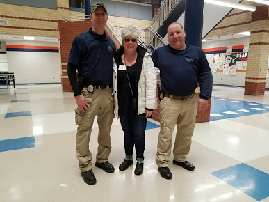 Security officers in a hospital