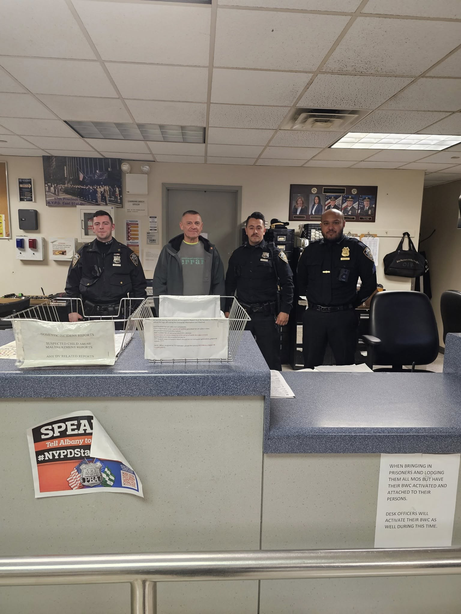 A group of officers