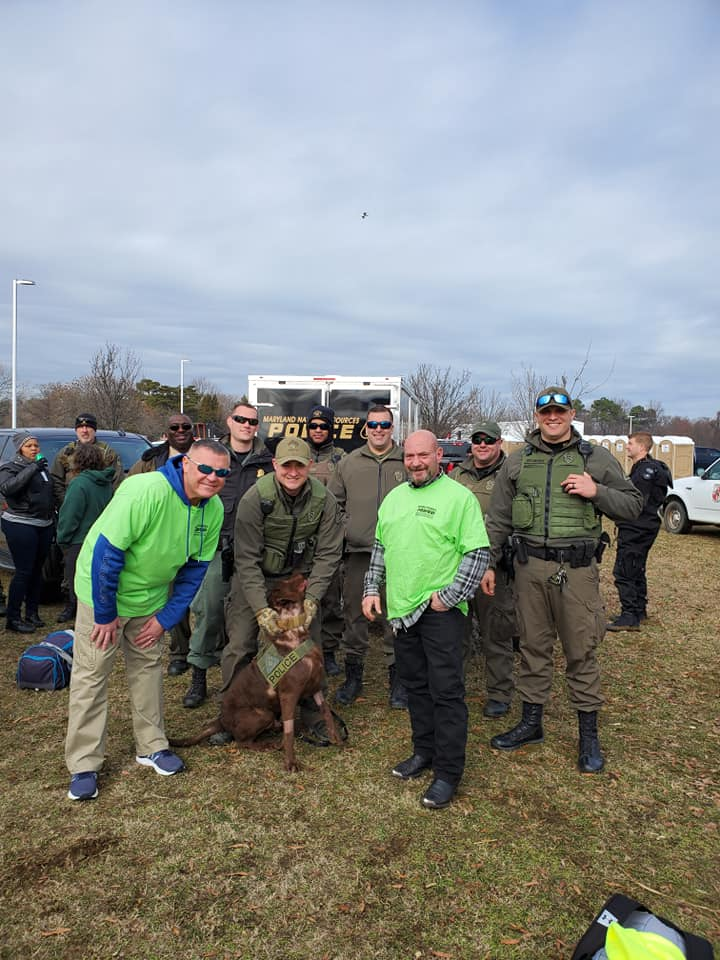 Security officials preparing for an event
