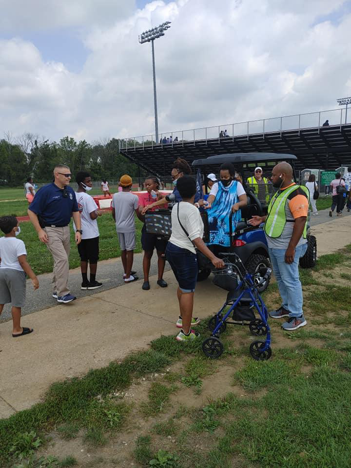 Security at a sports event