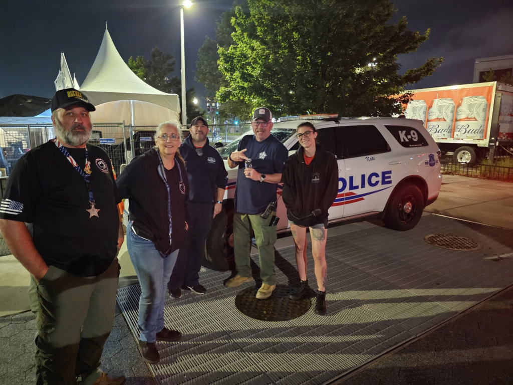  Security officials standing guard
