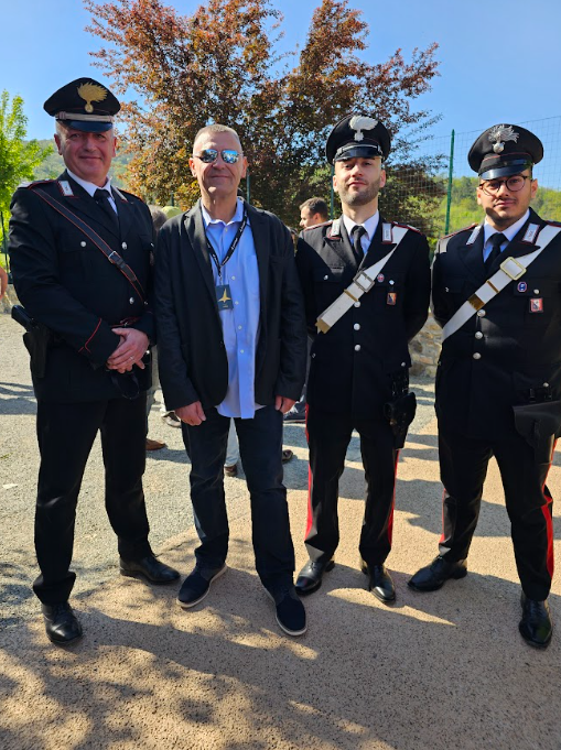  This photo shows multiple professionals standing together.