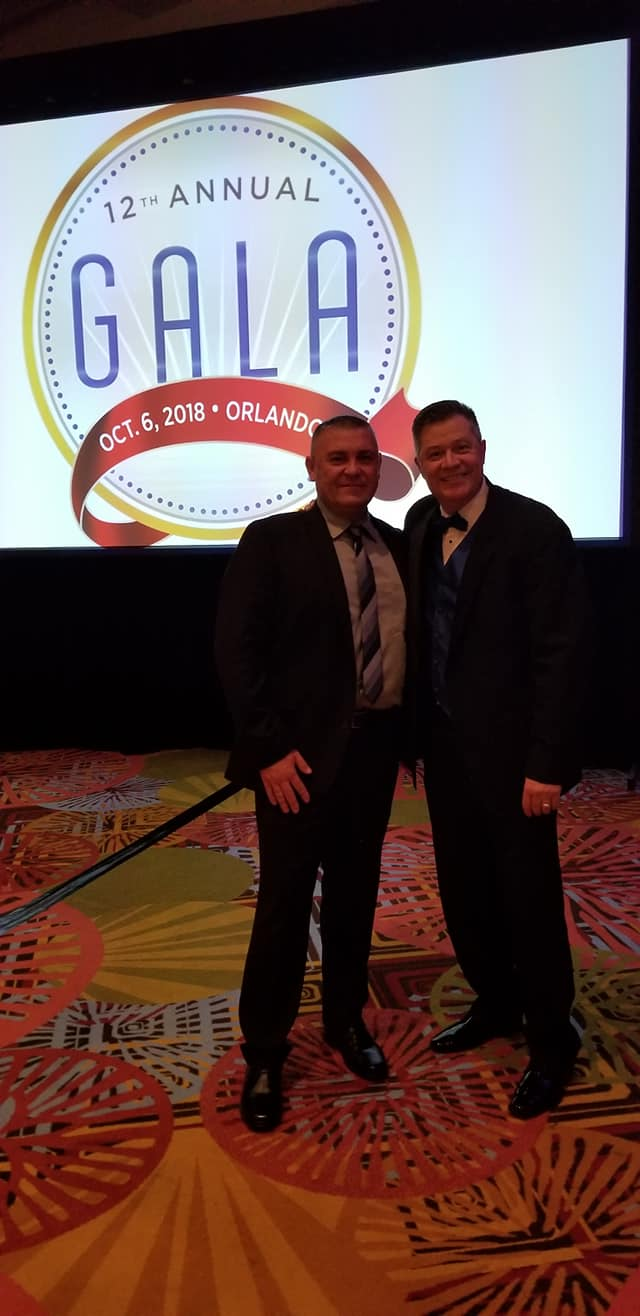 Security officials at a gala