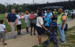 Security officials at a game